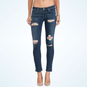 AGOLDE | Chloe Distressed Tribeca Ankle Slim Jeans